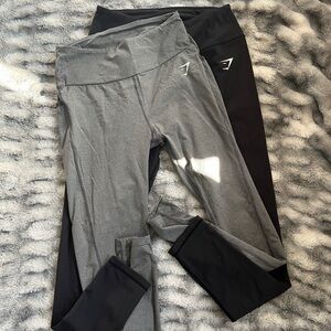 Gymshark Gray and Black Leggings